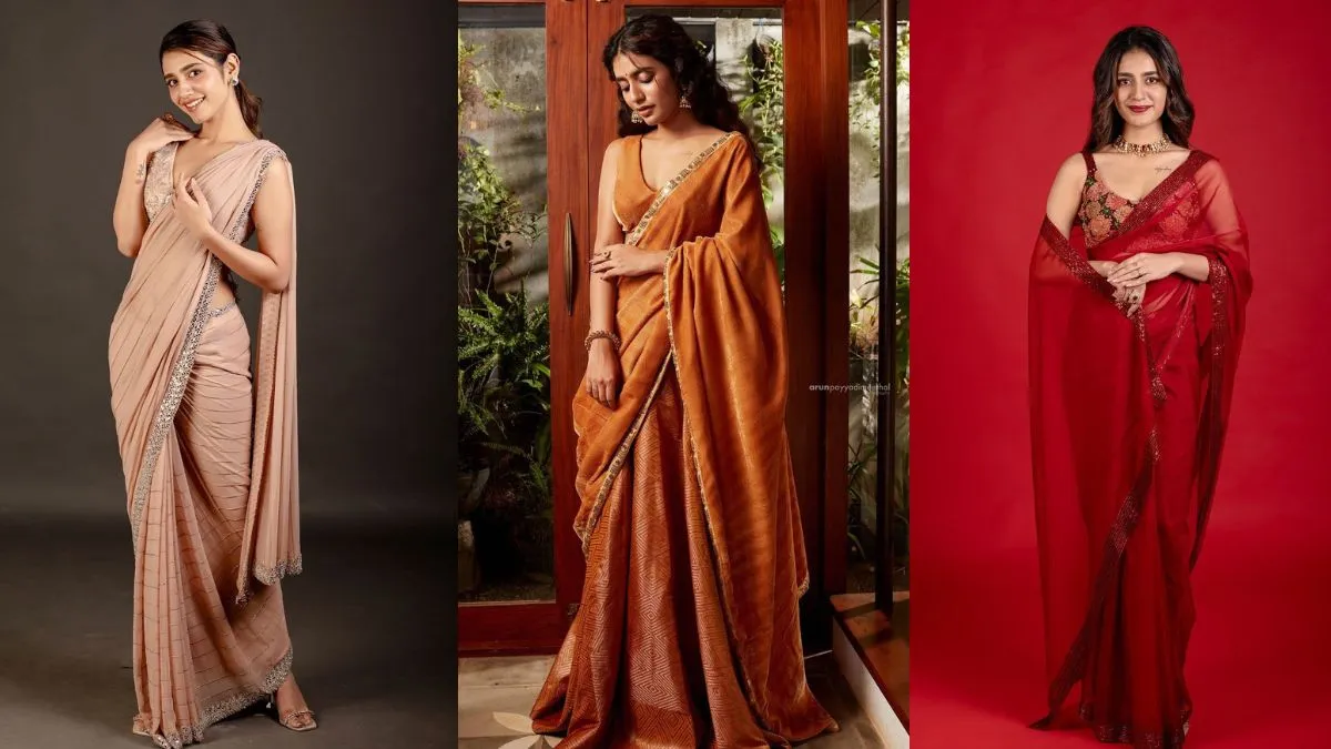 south-actress-priya-prakash-varrier-is-a-vision-to-behold-in-ethereal-saree-looks-photos